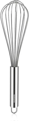 Miniatura 9 de NileHome Juego de mini batidores de acero inoxidable de 5 y 7 pulgadas para cocina, pequeños batidores de alambre para cocinar, batir, mezclar