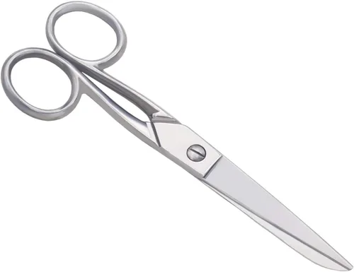 Miniatura 2 de Tijeras plateadas de tela a medida, tijeras de corte de papel de costura, cortador de acero inoxidable, tijeras de oficina de cuero resistente