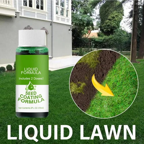 Miniatura 5 de Spray verde de césped de siembra líquida, semillas de hierba líquida, espray de césped verde, juego de riego para el cuidado de semillas (5 unidades)