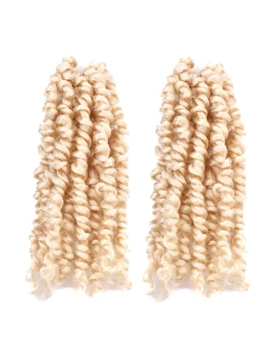 Miniatura 76 de Cabello de Ganchillo Pre-Retorcido Passion Twist para Mujeres Negras y Niños, Cabello Passion Twist Pre-Enrollado Trenzas Bohemias 4 Pulgadas 8