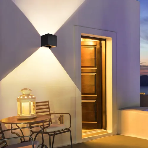 Miniatura 8 de 2 piezas de luces de pared G9 para exterior/interior, apliques de pared con luces hacia arriba y abajo, IP65 impermeables, iluminación moderna