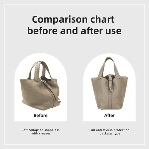 Miniatura 4 de DGAZ Organizador de bolsos suave y sedoso, seda, bolso de lujo en moldeadores de bolsas, mujer, se adapta a picotina 1822 bolsas
