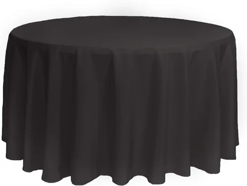 Miniatura 25 de YOUR CHAIR COVERS - Mantel redondo de poliéster prémium de 120 pulgadas - Mantel de lino color champán para mesas redondas estándar