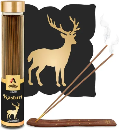 Miniatura 12 de The Aroma Factory Agarbatti for Pooja, Attar Jannat Ul Firdaus Perfume Varillas de incienso, sin carbón y bajo contenido de humo, Agarbatti
