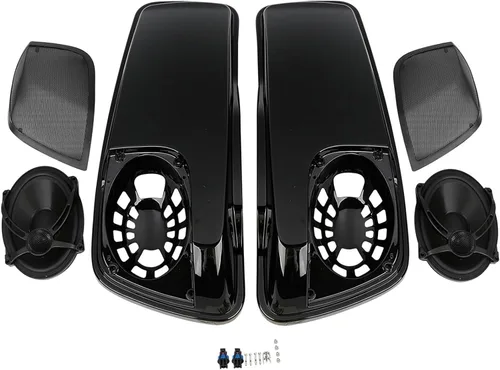 Miniatura 7 de TCMT 6.5" Tapa de altavoz para alforja de motocicleta. Compatible con Harley 2014-2024 Touring, Street Glide, Road King, Road Glide, Electra Glide