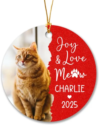 Miniatura 11 de Adorno de Navidad personalizado con foto del primer año del bebé 2025, adorno de Navidad con foto personalizada del primer año del bebé para nuevos
