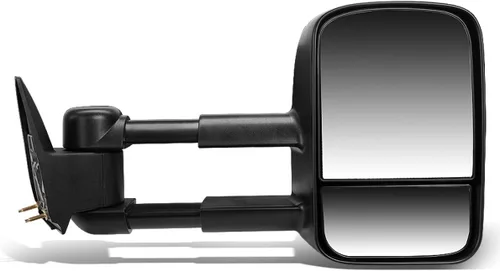 DNA Motoring TWM-001-T222-BK-R Espejo de remolque de ajuste manual compatible con Silverado Suburban Avalanche Tahoe Sierra Yukon 03-06, lado