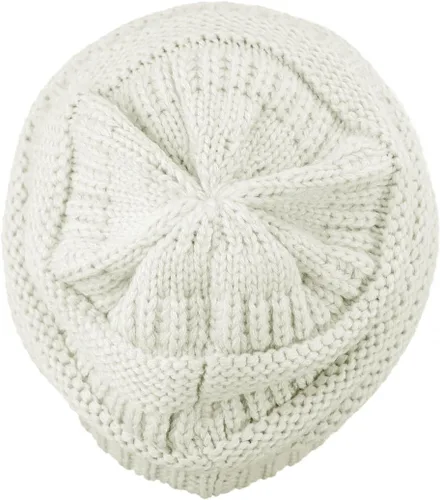 Miniatura 315 de C.C Trendy Warm Chunky Soft Stretch Cable Knit Beanie