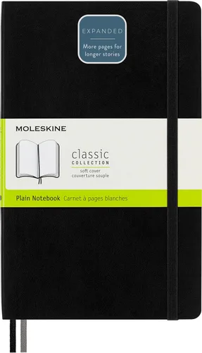 Miniatura 13 de Moleskine - Cuaderno clásico expandido, tapa suave, grande (5 x 8.25 pulgadas) con puntos, color negro, 400 páginas