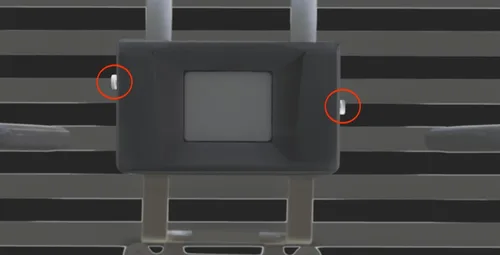 Miniatura 6 de Cubierta protectora del sensor de radar para Honda Accord 2018-2022 - H/D (Acero, Negro) El soporte original