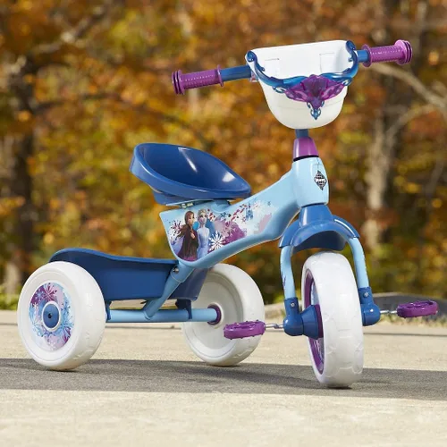 Miniatura 7 de Huffy Triciciclo de Disney Frozen 2 para niñas, ideal para mayores de 3 años, Anna, Elsa y Olaf, contenedores de almacenamiento para aperitivos