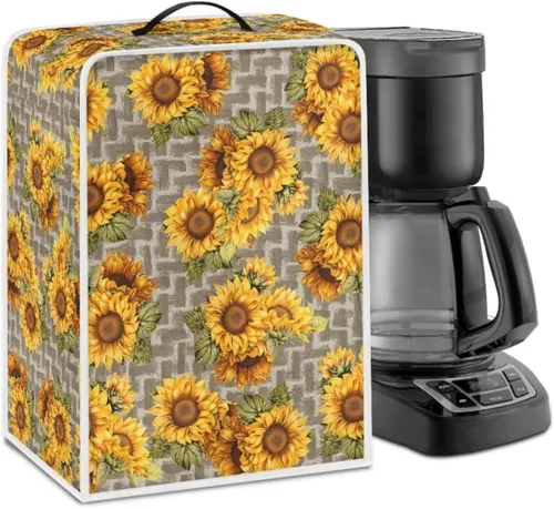 Miniatura 36 de DISNIMO Cubierta antipolvo para cafetera de mariposa azul, fundas para máquina de hacer café de cocina con mango superior, cubierta