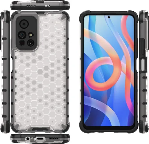 Miniatura 90 de Funda para Xiaomi Poco M5s 4G, Funda para Redmi Note 10 4G / Note 10S 4G / Note 11 SE (India) Case Case 2 en 1 Funda para teléfono Blanco