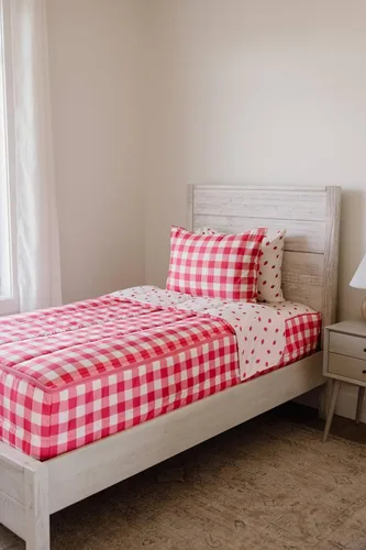Miniatura 19 de Beddy's Flower Blossoms - Ropa de cama duradera con cremallera para niños - Cama en una bolsa - Sábanas y edredón florales rosas - Incluye funda