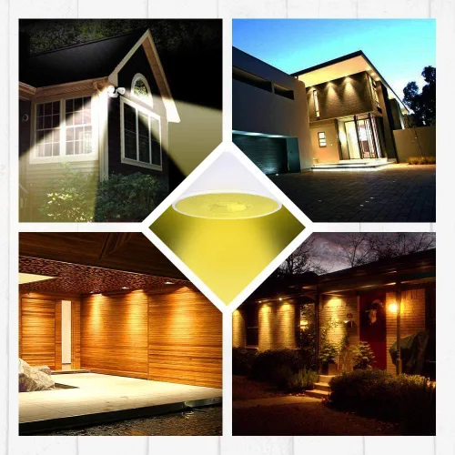 Miniatura 5 de Paquete de 4 bombillas LED PAR38 amarillas ámbar para exteriores, luz de inundación LED para exteriores, 17W (equivalente a 120 vatios), regulables
