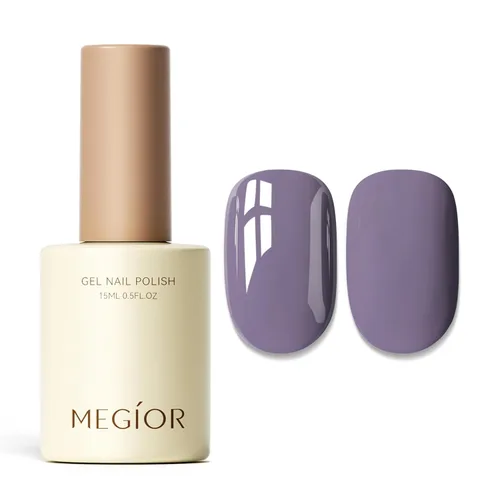 Miniatura 31 de MEGIOR Esmalte de uñas de gel blanco de 0.5 fl oz, color blanco antiguo, secado con luz UV, esmalte de gel francés, arte de uñas, salón de manicura