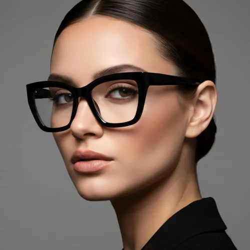 Miniatura 2 de Lentes de lectura cuadrados para mujer, marco moderno de borde completo, lectores de bloqueo de luz azul, lente transparente, bisagra de resorte