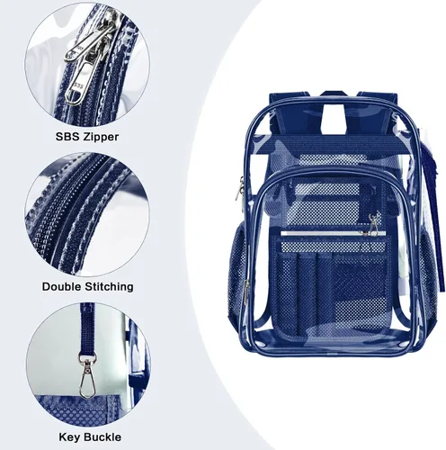 Miniatura 3 de PAMANO Mochila transparente, marino, A