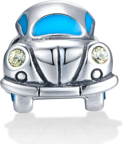 Miniatura 3 de Colgante de plata de ley 925 para pandora y pulseras o collares similares (Volkswagen Beetle Budgie Bug Car)