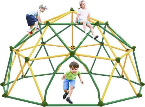 Miniatura 8 de Merax Domo de Escalada de 12 Pies, Escalador de Cúpula Exterior para Niños de 3-10 Soportando 1000 libras, Fácil Montaje Equipo de Juego de Patio
