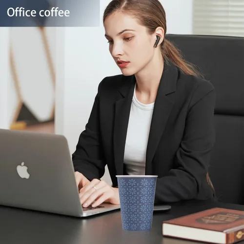 Miniatura 7 de Clawsoff Paquete de 300 Vasos de Papel de 8 oz, Vasos Desechables para Bebidas Calientes/Frías, Vasos de Café de Papel de 8 OZ, Vasos de Café