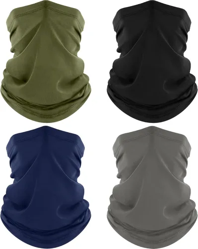 Miniatura 26 de ROXUN Paquete de 4 Polainas para Cuello, Bufanda con Protección UV, Máscara Facial Transpirable y Refrescante, Bandana para Senderismo