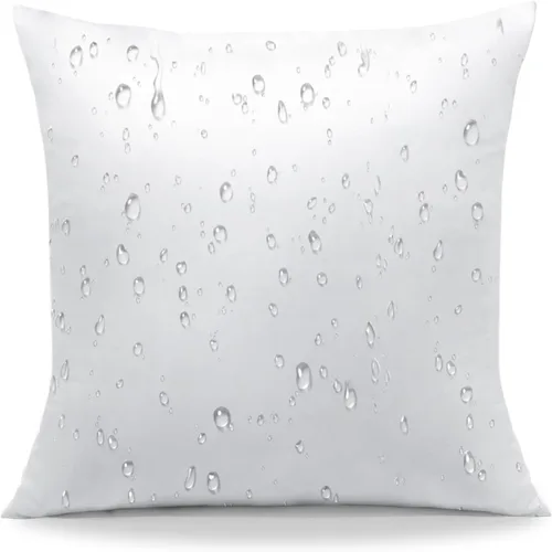 OTOSTAR Inserto de almohadas impermeables, 16 x 16 pulgadas, cojín decorativo para exteriores, suave y esponjoso, para patio, jardín, banco, casa de