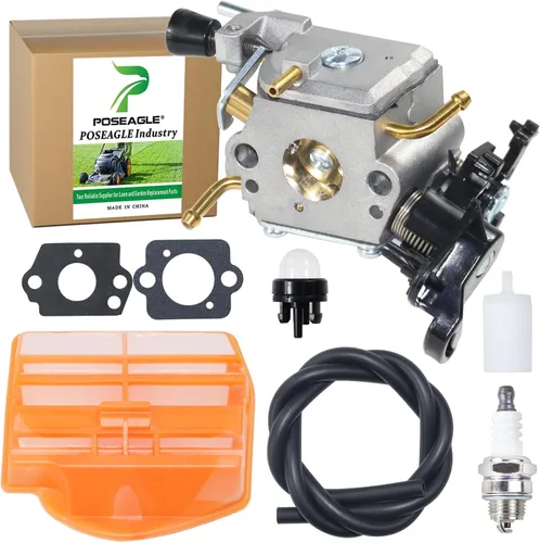 Carburador C1M-EL37B con filtro de aire 544080802 que reemplaza a ZAMA C1M-EL37B, 506450401, 531215601 para Husqvarna 445, 445II, 445EII, 450,