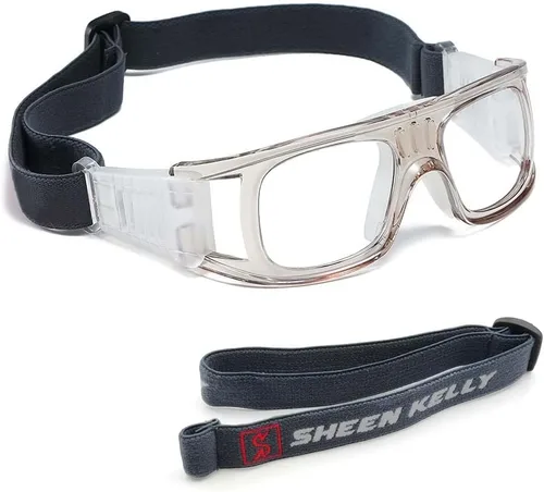 Miniatura 12 de SHEEN KELLY Gafas deportivas profesionales para adultos, gafas de seguridad protectoras para baloncesto, gafas de baloncesto para hombres con Azul