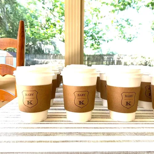 Miniatura 7 de Las mangas personalizadas de la taza de café de la boda 1000PCS encargan las mangas