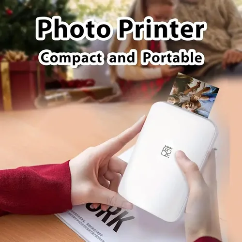 Miniatura 2 de Mini impresora fotográfica instantánea portátil - Bluetooth 5.0, funciona con iOS y Android