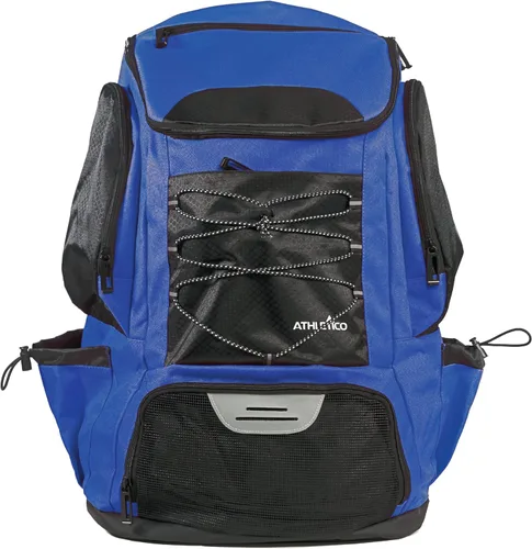 Mochila de natación Athletico - Bolsa de natación con compartimentos para artículos húmedos y secos para natación, playa, campamento - Bolsas de Azul