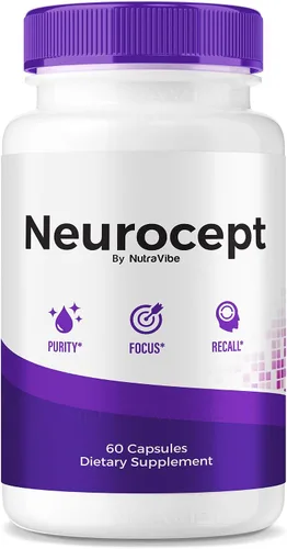 Neurocept - Suplemento cerebral y fórmula de apoyo a la concentración | Neurocept para memoria, enfoque y claridad | Ingredientes naturales,