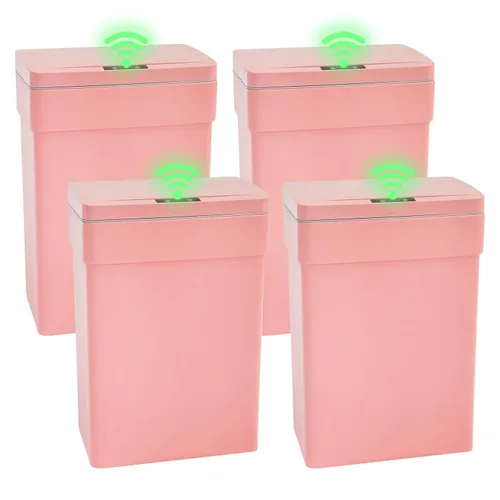 Miniatura 9 de PayLessHere Basurero de 13 galones / 50 L con tapa, cubo de basura de plástico para cocina, basurero automático sin tacto con sensor de movimiento