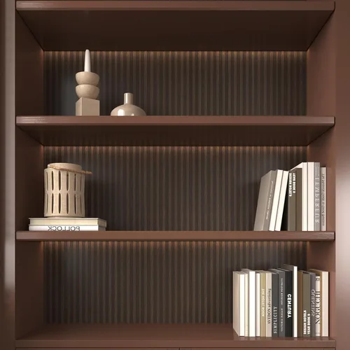 Miniatura 4 de VaryPaper Papel de contacto de madera marrón oscuro, papel tapiz de rayas de madera para pared de dormitorio, extraíble, autoadhesivo, impermeable