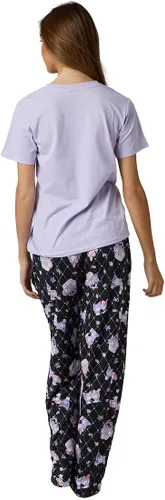 Miniatura 4 de Bioworld Kuromi & My Melody - Conjunto de ropa de dormir lavanda para mujer
