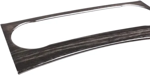 Miniatura 8 de YIWANG Marco de perilla de control central de ABS cromado para Mercedes Benz Clase C W204 2011-2014 Accesorios de automóvil (grano de madera negra)