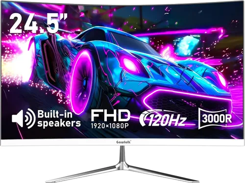 Miniatura 17 de Gawfolk Monitor de juegos de 27 pulgadas QHD IPS, pantalla de PC 120Hz 2K (2560 × 1440P), pantalla de computadora ultra fina de marco cero