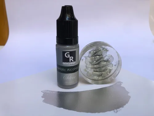 Miniatura 2 de Juego de tinta de alcohol metálico, 26 colores metálicos a base de alcohol para arte de resina, arte fluido, manualidades de resina, placa de Petri