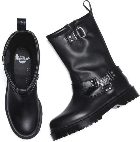 Miniatura 9 de Dr. Martens Botas de motocicleta unisex para adultos Anistone Hi