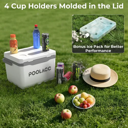 Miniatura 7 de Portable Personal Cooler, Poolside Ice Chest Fits INTEX Pools, Hard-Sided Cooler, Bonus Ice Pack Included, For Above Ground Pool or Spa