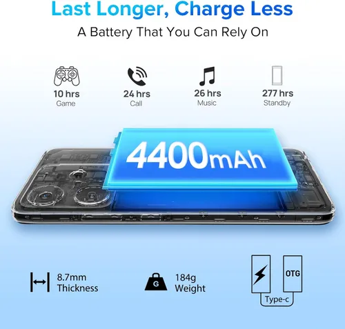 Miniatura 5 de Teléfonos Celulares Ulefone Desbloqueados, Note 16 Pro 12GB + 128GB, 8-Core, Pantalla HD+ de 6.52" Smartphone Desbloqueado, Android 13, 50MP + 8MP