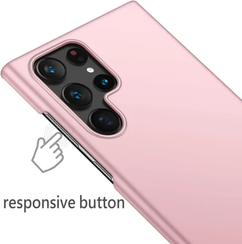 Miniatura 5 de Funda protectora para Samsung Galaxy S22 Ultra Slim S22 Ultra, protege de golpes, arañazos, deslizamientos, huellas dactilares, acabado mate, Rosado