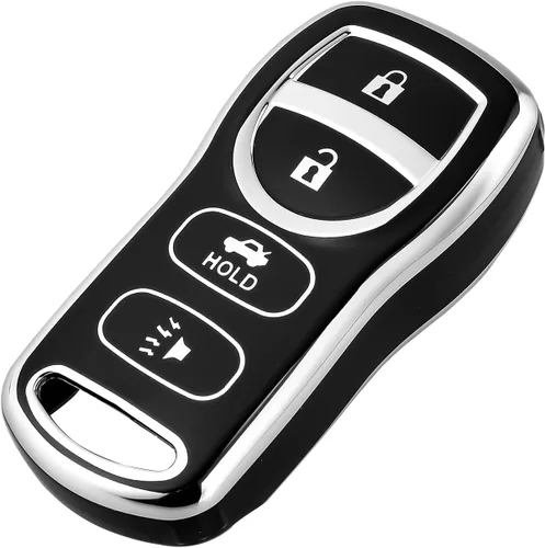 OFFCURVE Funda protectora completa de TPU para llave de automóvil Nissan Xterra Titan Armada Frontier Quest Sentra Infiniti FX35 FX45 QX4 3 Botones