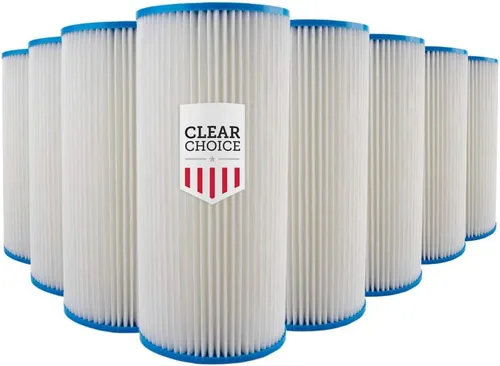 Clear Choice - Filtro de agua para sedimentos de 5 micrones, 10 x 4.50 pulgadas, repuesto de cartucho de filtro de agua de 10 pulgadas, sistema RO