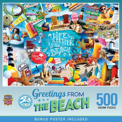 Miniatura 11 de MasterPieces Rompecabezas de 550 piezas para adultos y familia, saludos desde la ruta 66-18 x 24 pulgadas
