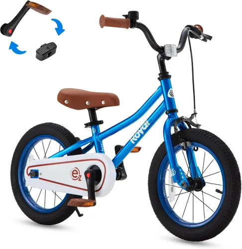 RoyalBaby - Bicicleta para niños, Terra EZ, bicicleta convertible de equilibrio a pedal, 14, 16 y 18 pulgadas, fácil de aprender a equilibrar y