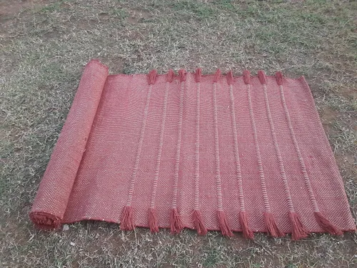 Miniatura 15 de Jaipur art & Rugs Estera de yoga de algodón orgánico - Alfombra tejida a mano ecológica - Antideslizante y gruesa (61x183x13mm) para fitness diario