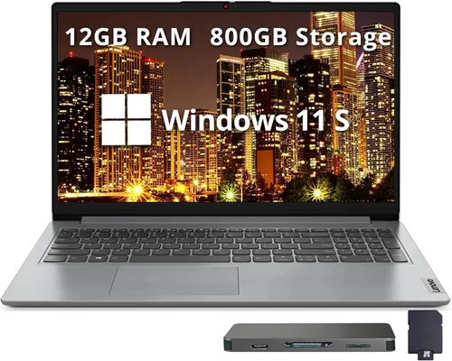 Miniatura 7 de Lenovo IdeaPad 3 - Ofertas navideñas para portátiles, pantalla táctil FHD de 15.6 pulgadas, Intel Core i3-1115G4, 16 GB de RAM, SSD de 512 GB