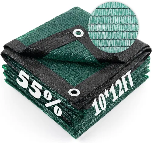 Miniatura 110 de Cool Area Lona de malla con ojales para cubierta de plantas, toldo de patio de 10 x 20 pies, para jardín, pérgola, invernadero, coche, granero, 55%